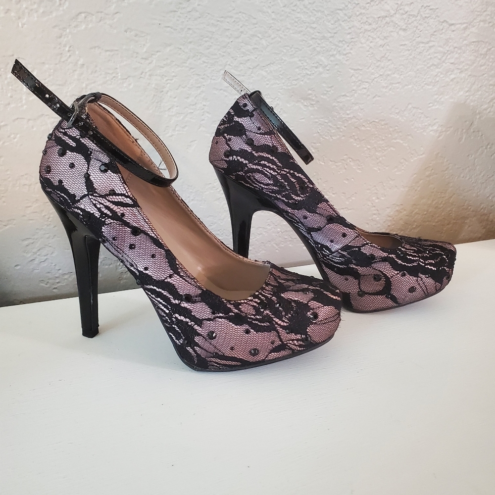 Lace heels